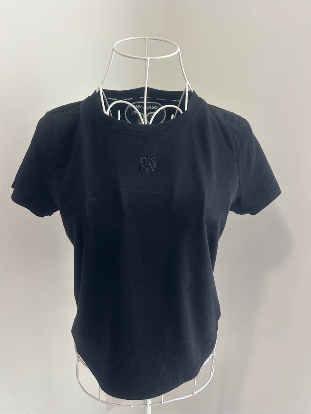 DKNY Black Short Sleeve Logo Tee